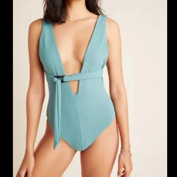Anthropologie Other - NWT Anthropologie Tavik Cindy Textured Belted One-Piece Swimsuit